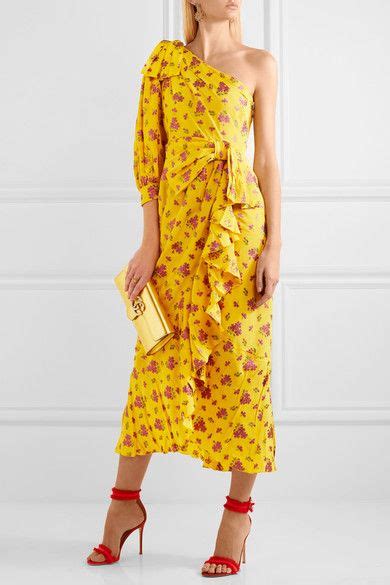 gucci yellow dress|gucci one shoulder dress.